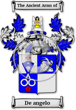 De angelo Family Crest Download (jpg) Legacy Series - 150 DPI